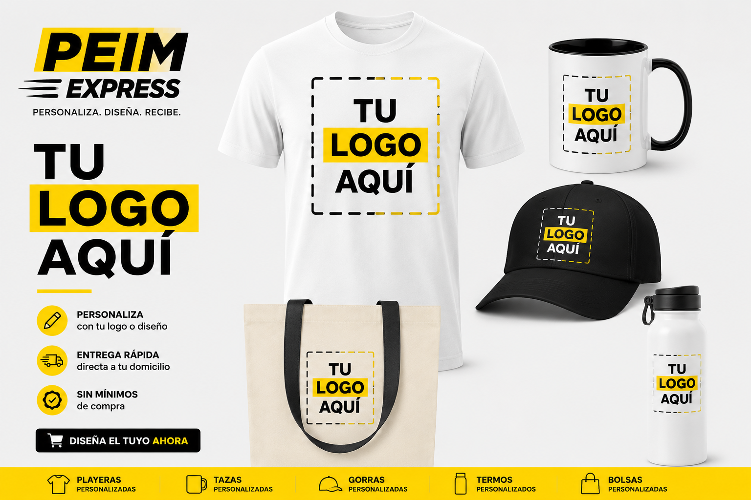 Productos personalizados con PEIM Express desde una pieza