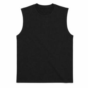 mockup playera sin mangas negra